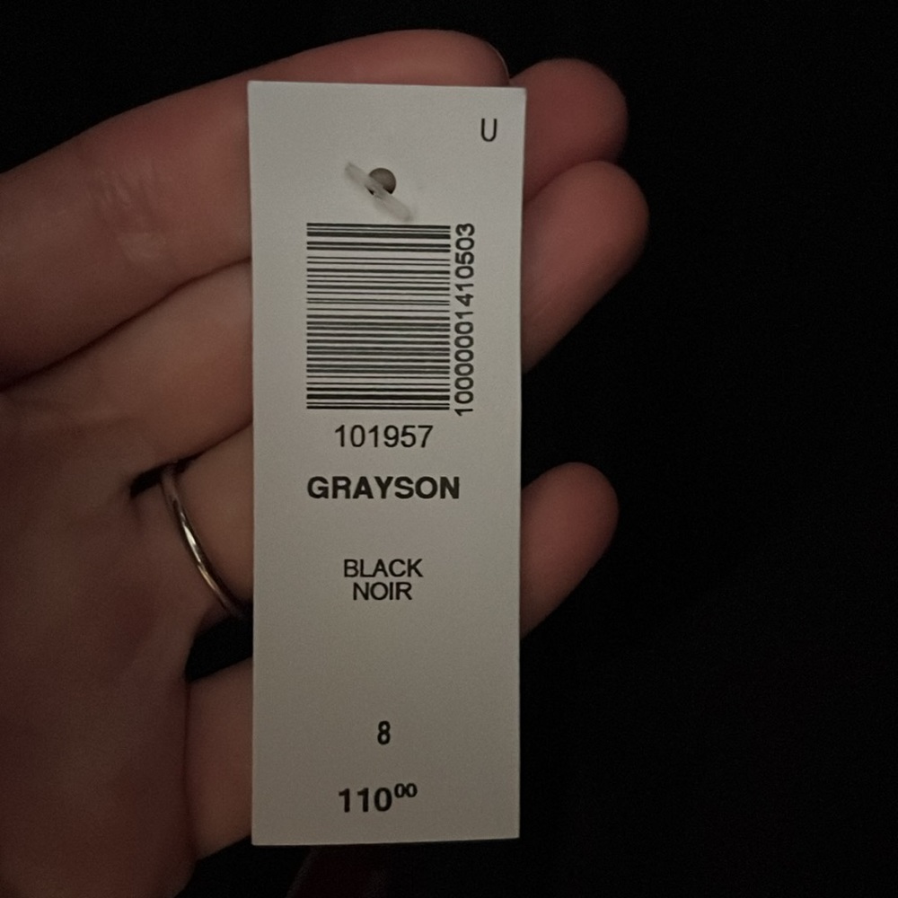 NWT Sunday Best Aritzia Grayson Dress, Black Size 8 - Picture 8 of 10